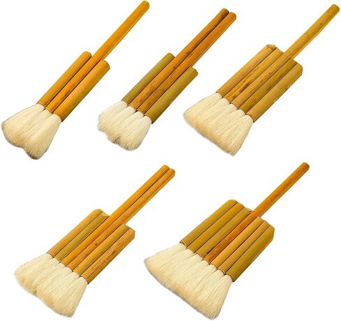 Professional Hake Brush for Watercolor Hake Art Paintbrushes Blender Brushes Sheep Hair Brushes for Pottery Painting in Kuwait