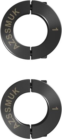 AZSSMUK 5/8" Bore Double Split Clamp-On Shaft Collars of Carbon Steel with Black Oxide Coating with Set Screw 4-Packed in Kuwait