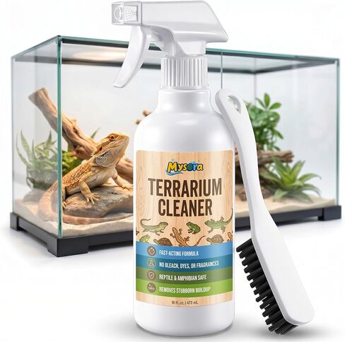 Bearded Dragon Tank Cleaner Kit with Brush, 16oz in Kuwait