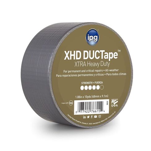 IPG XHD DUCTape, Extra Heavy Duty Duct Tape, 2.83" x 60 yd, Silver (Single Roll) in Kuwait