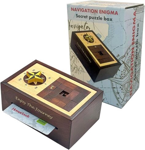 Navigation Enigma Secret Puzzle Box Money & Gift Card Holder IQ Escape Box in Kuwait