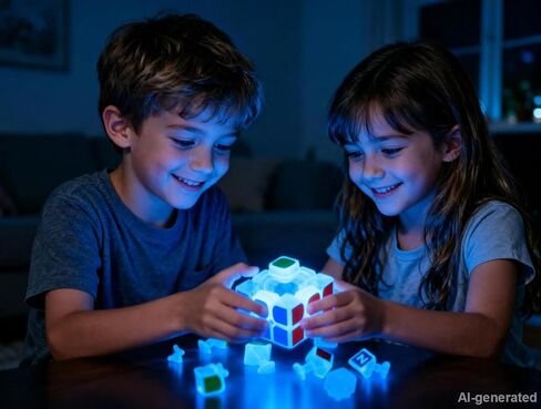 3x3 Fluorescent Speed Cube 3x3x3 Glow in Dark Luminous Speed Cube 3 by 3 Magic Cube Puzzle Toy Brain Teasers IQ Puzzles Game Toys for Children Adults (Blue Luminous) in Kuwait
