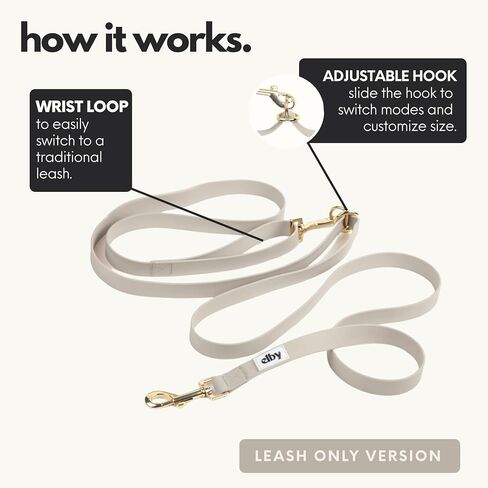 Hands Free Dog Leash - Waterproof Cross Body & Waist Walking Belt for Dog Walking and Training - Cute Walking Accessories for Medium and Large Dogs (Leash Only) in Saudi Arabia