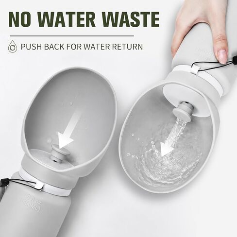 kissleaf Portable Dog Water Bottle, Collapsible, for Walks & Hiking, 550ml in Kuwait