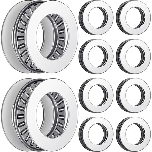 10 Sets Thrust Needle Roller Bearings with Washers 0.75 Inch Bore 1.25 Inch OD Industrial Bearing with Nice Load Carrying Capacity and Stiffness NTA1220 2TRA Thrust Needle Roller Bearing in Kuwait