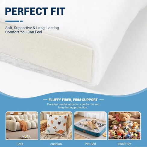 Polyester Batting for Cushions, 200 GSM, 1/2 in Thick, 36 in x 3 yd in Saudi Arabia