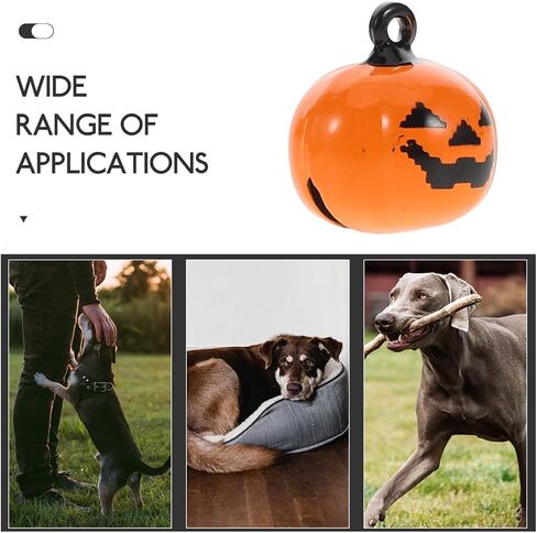 Pumpkin Bell: 20Pcs Mini Halloween Jingle Bells for Diy Crafts Pet Collar Ornaments Orange Pumpkin Decorations in Kuwait