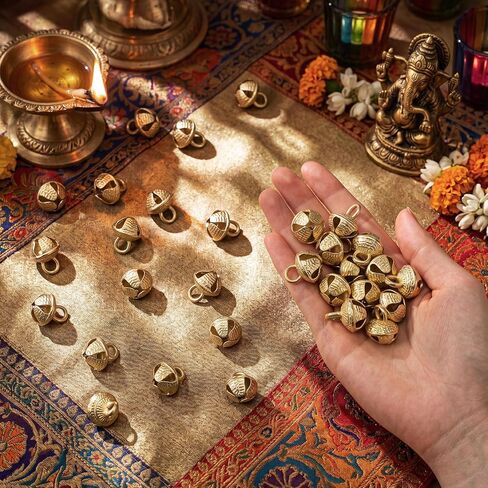 25 Pcs 25 Pcs Ghungroo Bells for Diwali Kathak, Indian Brass Bell Craft in Kuwait
