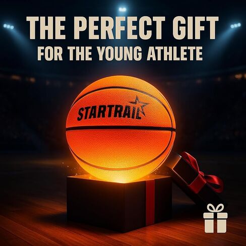 Light-Up Basketball | Glow in the Dark LED Ball Size 7, Official Size & Weight | Glowing, Lighted Sports Gift for Kids & Youth | Coolest Things for Boys & Girls | Toys for 8+ Year Old Kids in Kuwait