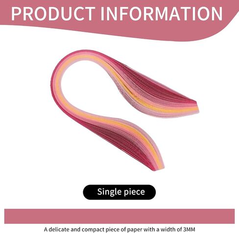 100 Pcs Gradient Quilling Paper Strips 39cm 3mm DIY in Kuwait