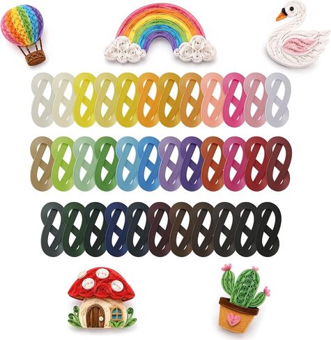 4200 PCS Paper Quilling Strips Set, 35 Colors Quilling Paper 5mm x 54cm in Kuwait
