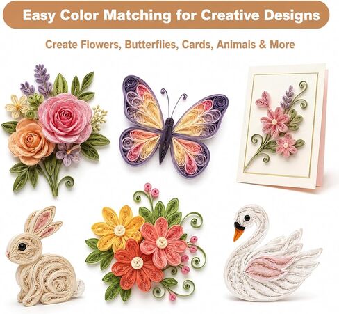 4200 PCS Paper Quilling Strips Set, 35 Colors Quilling Paper 5mm x 54cm in Kuwait