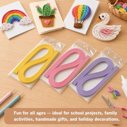 4200 PCS Paper Quilling Strips Set, 35 Colors Quilling Paper 5mm x 54cm in Kuwait