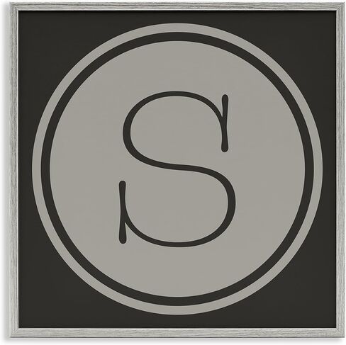 Stupell Industries Modern D Initial Elevator Key Circular Shape Framed Wall Art in Kuwait