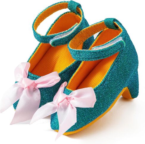 Jastore Baby Girls Princess High Heels with Cute Bowknot Soft Sole Crib Shoes Newborn in Kuwait