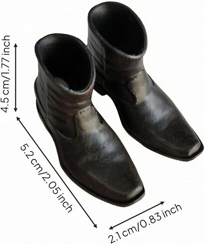 SM SunniMix Pull-on Miniature Ankle Boots | Model Boots, 1/6 Scale, Footwear, Hobbyists, Collectors in Kuwait