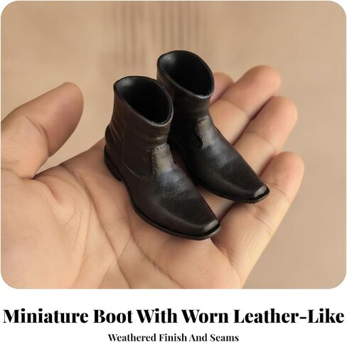 SM SunniMix Pull-on Miniature Ankle Boots | Model Boots, 1/6 Scale, Footwear, Hobbyists, Collectors in Kuwait