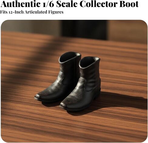 SM SunniMix Pull-on Miniature Ankle Boots | Model Boots, 1/6 Scale, Footwear, Hobbyists, Collectors in Kuwait