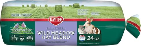 Kaytee All Natural Timothy Hay Wild Meadow Hay Blend for Guinea Pigs, Rabbits & Other Small Animals, 24 Ounce in Kuwait