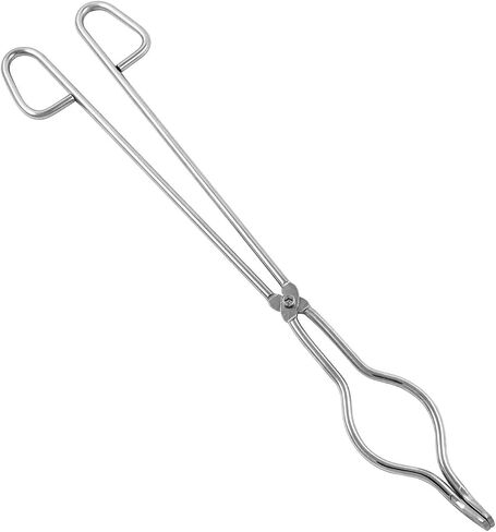 QWORK 14" Stainless Steel Crucible Tongs for Laboratory, Industry in Saudi Arabia