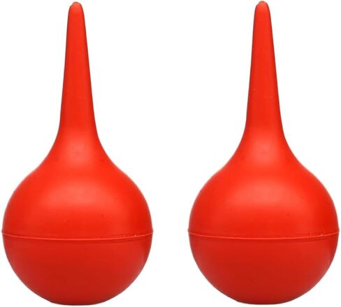 2Pcs Red Manual Amniotic Fluid Suction Device Canine Feline Pet Puppy Dog for Nasal Home Clinic Choking Pumping Bulb Siphon Bulb Air Squeeze Bulb Liquids Bulb, Nursing Supplies 30ml in Kuwait