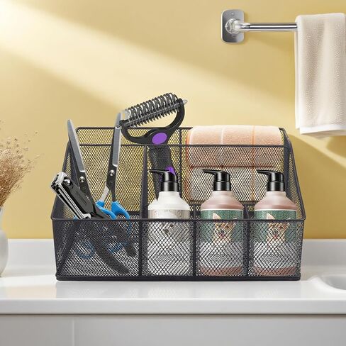 Universal Pet Grooming Supplies Organizer, 6-Compartment Mesh Wire in Kuwait