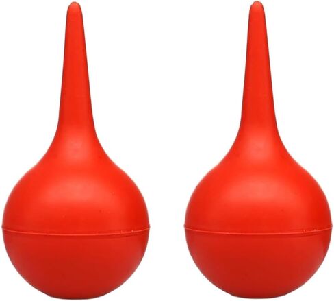 2Pcs Red Manual Amniotic Fluid Suction Device Canine Feline Pet Puppy Dog for Nasal Home Clinic Choking Pumping DeliverySupp Bulb Siphon Bulb Air Squeeze Bulb Liquids Bulb, Nursing Supplies 30ml in Kuwait