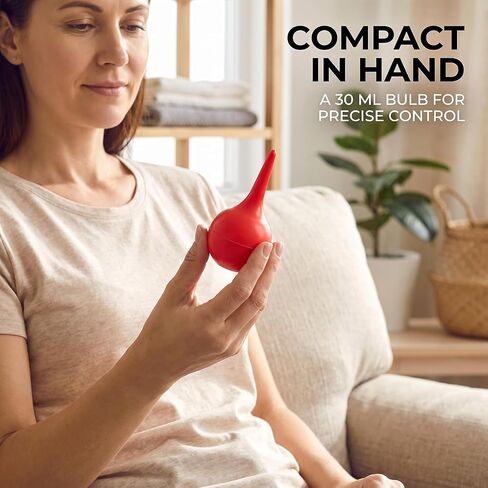 2Pcs Red Manual Amniotic Fluid Suction Device Canine Feline Pet Puppy Dog for Nasal Home Clinic Choking Pumping DeliverySupp Bulb Siphon Bulb Air Squeeze Bulb Liquids Bulb, Nursing Supplies 30ml in Kuwait