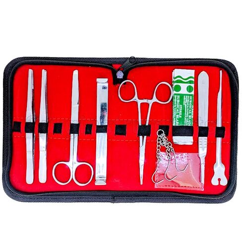 SURGICAL ONLINE 11 pcs Anatomy Student Dissection Kit Biology Lab Anatomy Medical Student Dissecting Dissection Kit Set with Scalpel in Kuwait