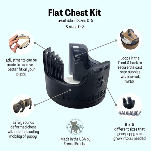 Newborn Puppy Flat Chest Kit, Whelping Essential (Sizes 0-8) in Kuwait