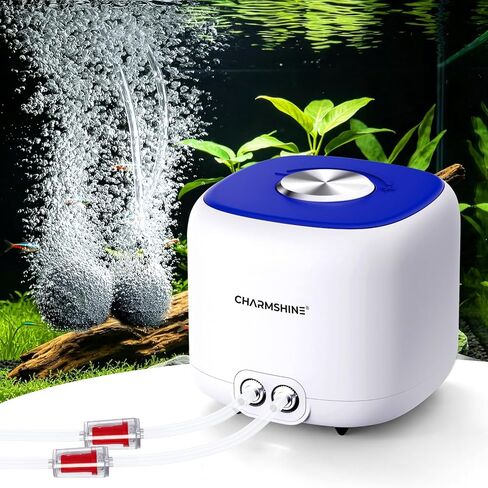 Aquarium Air Pump 5W Ultra Quiet Oxygen Aerator for 10-100 Gallon Fish Tank in Kuwait