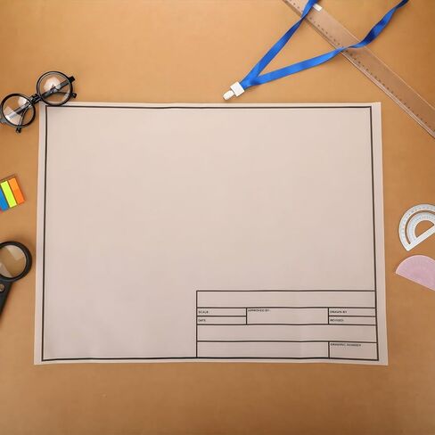 Geyee 10 Sheets Architectural Vellum Paper 18 x 24 Inches Drafting Paper in Kuwait