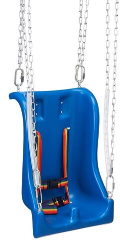 Skillbuilders Full Support Swing Seat with Pommel and Chain, Small in Kuwait