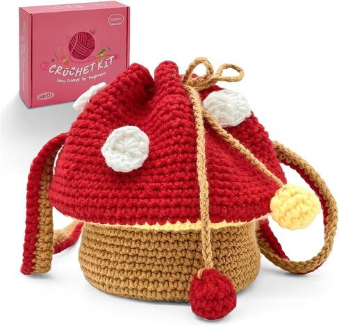 SGIBYN Crochet Kit for Beginners with Video - 4 Pcs Hanging Plant Craft Set in Kuwait
