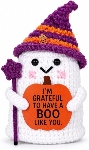 Halloween Boo Basket Stuffers for Him Men Crochet Gohst Gifts Fall Basket in Kuwait