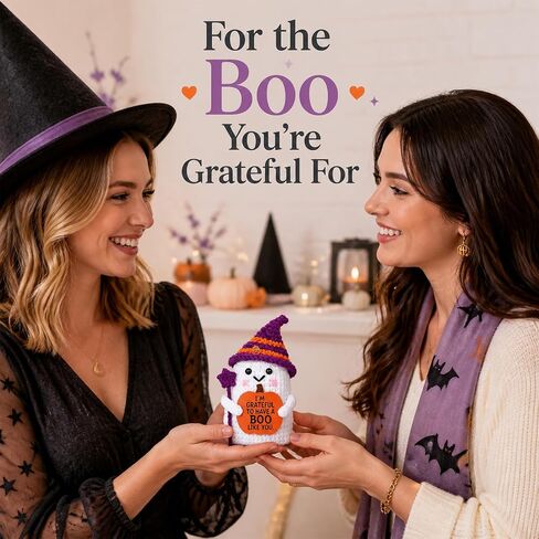 Halloween Boo Basket Stuffers for Him Men Crochet Gohst Gifts Fall Basket in Kuwait
