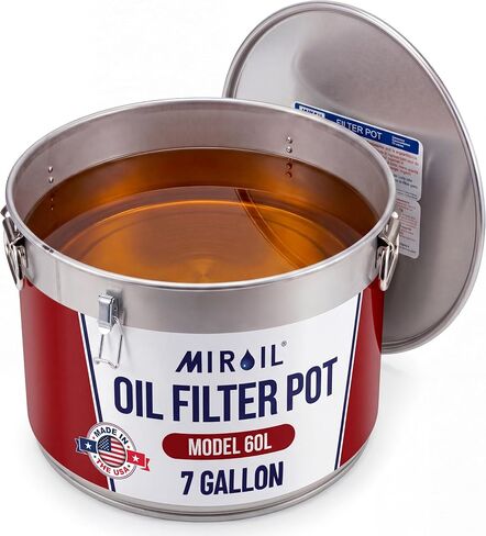 Miroil CONE2B Small Fryer Filter Bag & D Size Frame, MirOil EZ Flow Filter Bag and Frame Combination Set, Ideal for use with MirOil 30L Oil Caddy, Part 02742, Durable, Easy to Clean with Hot Water in Kuwait