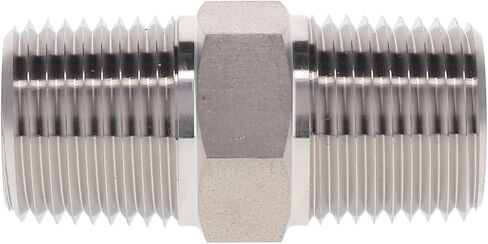 TITAN FITTINGS | SS-5404-04-04 | 1/4" Male Pipe x 1/4" Male Pipe - Stainless Steel in Saudi Arabia