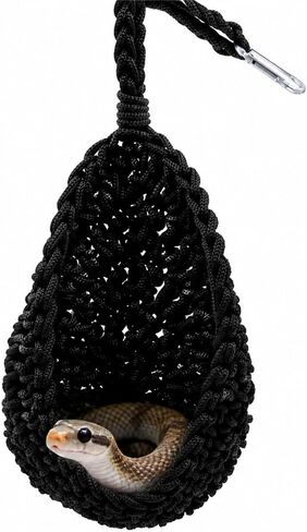 Snake Tank Accessories, Hanging Nylon Woven Hammock for Reptile, Habitat Enrichment Accessories for Snake, Gecko and Other Small Animals in Kuwait