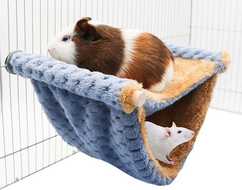 Rat Cage Accessories, Rat Hammock with Warm Soft Fluff, Rat Hammock for Cage, Birds Nest, Sleeping Bed, Cage Accessories for Rat, Hamster, Squirrel, Conure, Sugar Glider, Small Guinea Pig in Saudi Arabia