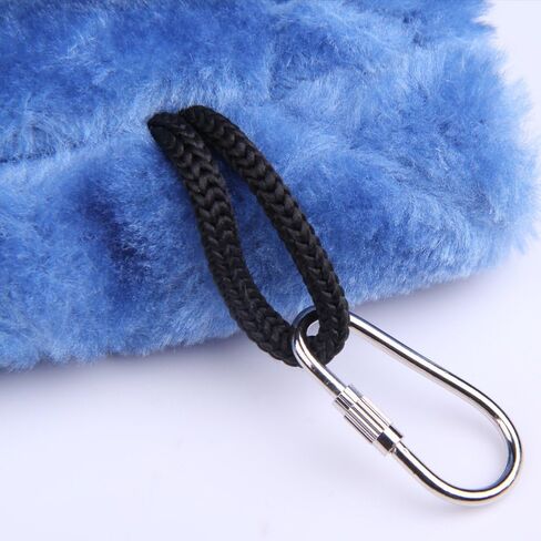 Vktech® Plush Snuggle Bird Hammock Hanging Snuggle Cave Happy Hut Bird Parrot Hideaway Size M (23.5 * 22cm) (Blue) in Kuwait