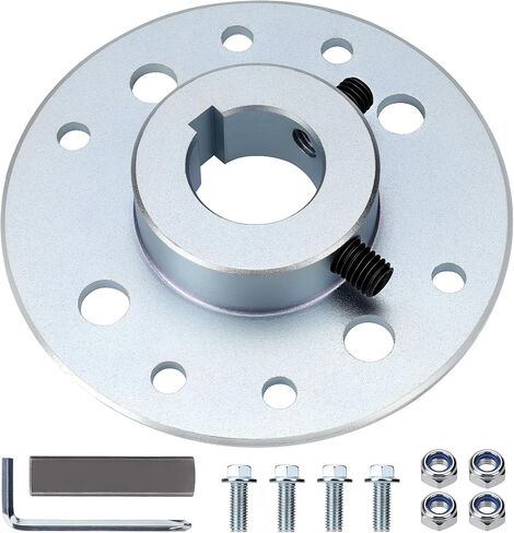 Rear Steel Sprocket Drum Brake Hub 1" Bore 1/4" Keyway with Full Hardware Kit for Predator 196cc 212cc 6.5HP GX160 GX200, Heavy Duty for Go Kart Cart Drift Trike Dune Buggy Mini Bike Replacement Parts in Kuwait