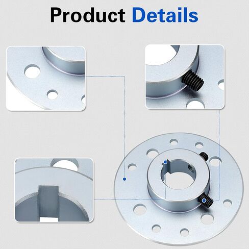Rear Steel Sprocket Drum Brake Hub 1" Bore 1/4" Keyway with Full Hardware Kit for Predator 196cc 212cc 6.5HP GX160 GX200, Heavy Duty for Go Kart Cart Drift Trike Dune Buggy Mini Bike Replacement Parts in Kuwait