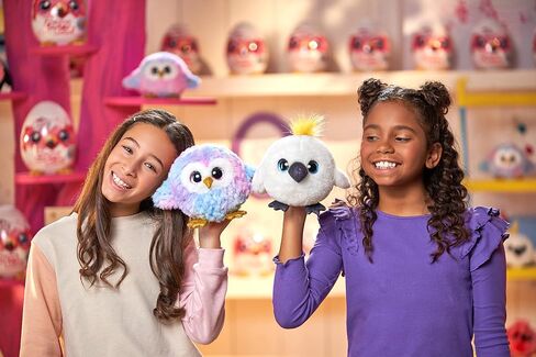 Pets Alive Chirpy Birds (OWL) by ZURU, Electronic Pet that Speaks, Giant Surprise Egg, Stickers, Comb, Fluffy Clay, Bird Animal Plush for Girls in Kuwait