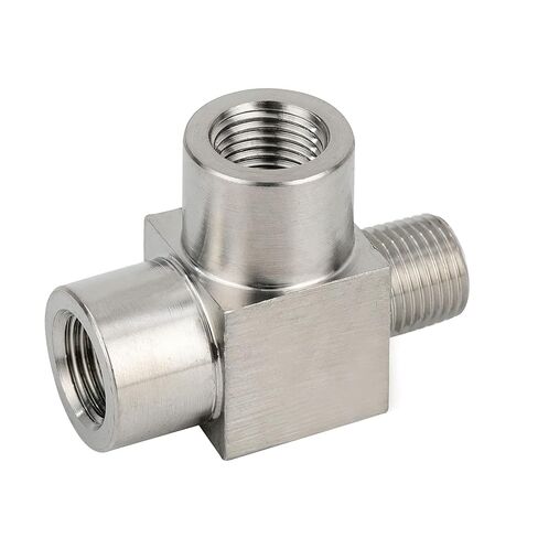 Metalwork 304 Stainless Steel Forged Pipe Fitting Street Tee Male Run Tee 3/4" NPT Male x 3/4" NPT Female x 3/4" NPT Female 2000psi, 1 Pc in Kuwait