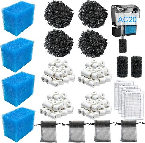 6 Pcs Pre-Filter Sponges Replacement for Fluval AC70/AC110 and AquaClear 70/110 Power Filters Replacement Foam Sponges for Freshwater & Saltwater Aquariums, Protects Small Fish, Shrimp and Fry in Kuwait