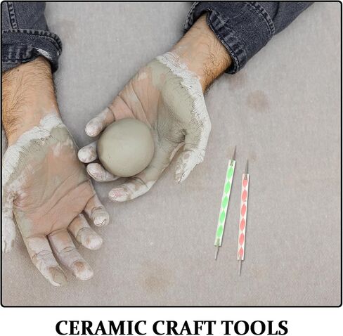 10pcs Double Ended Ball Stylus Set, Clay Embossing Modeling Tools in Kuwait