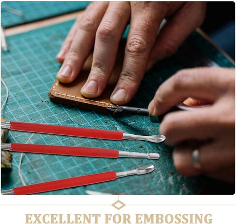 3pcs Stainless Steel Leather Craft Embossing Pen Modeling Tool in Kuwait