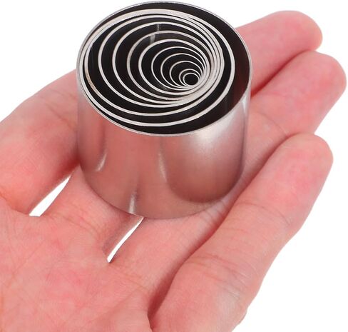 24pcs Clay Circle Cutter with Embossing Buckle Stainless Steel Design in Saudi Arabia