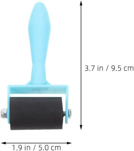 6pcs Blue Rubber Ink Roller for Craft Printing and Embossing Projects in Kuwait